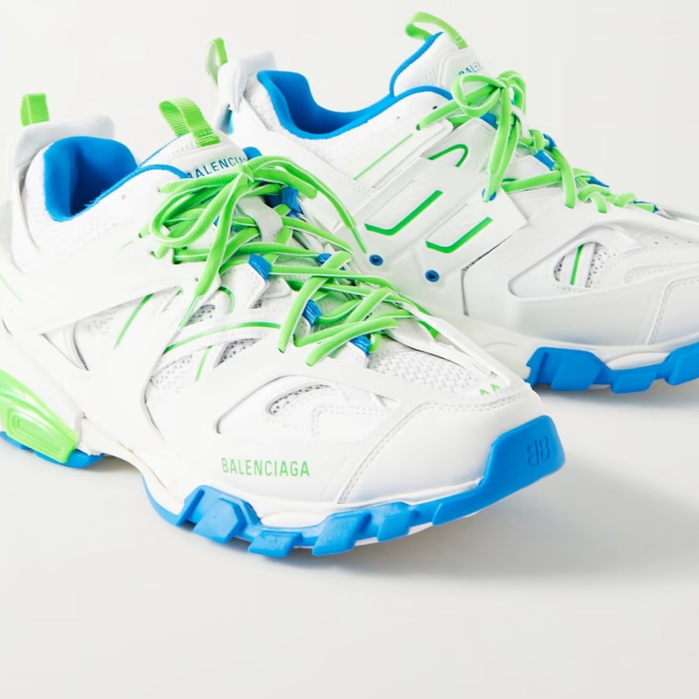 NWT BALENCIAGA TRACK NYLON MESH AND RUBBER SNEAKER
